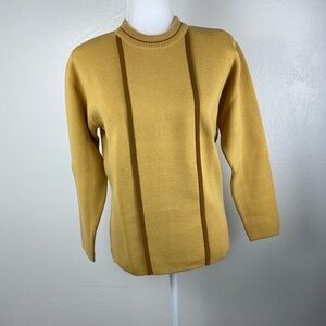Kitex 100% Pure Wool Mustard Yellow Sweater maybe Women’s Medium Made in Austria